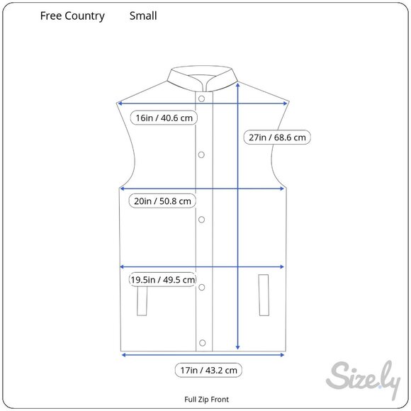 Free Country Mens Small Navy Full-Zip Fleece Vest With Pockets NWT $90 - Picture 2 of 4